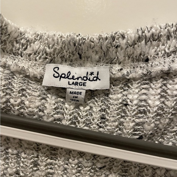 Splendid sweater  grey size L EUC - Picture 3 of 5